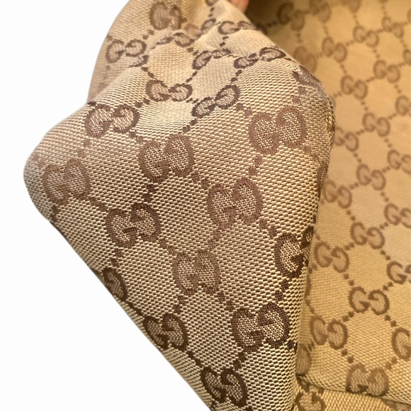 Gucci Hobo monogram,100% authentic,canvass,made in Italy,gold tone - Picture 8 of 13